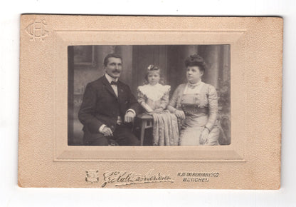 Fotografie Schönes Familienbild - Zurenborg-Berchem um 1910 / CAB U-20