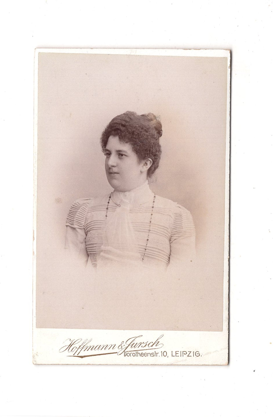 Fotografie Damenportrait - Leipzig 1890er / CDV C1-03