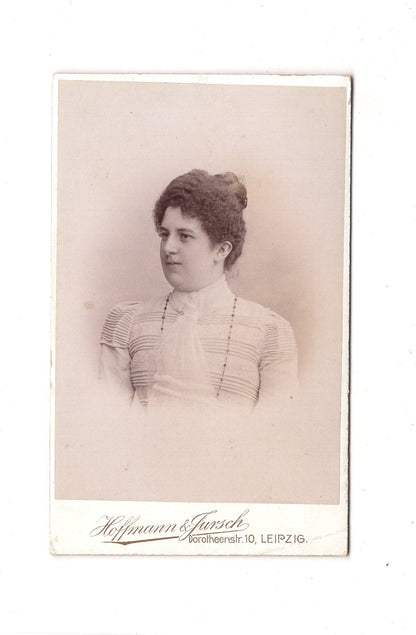Fotografie Damenportrait - Leipzig 1890er / CDV C1-03