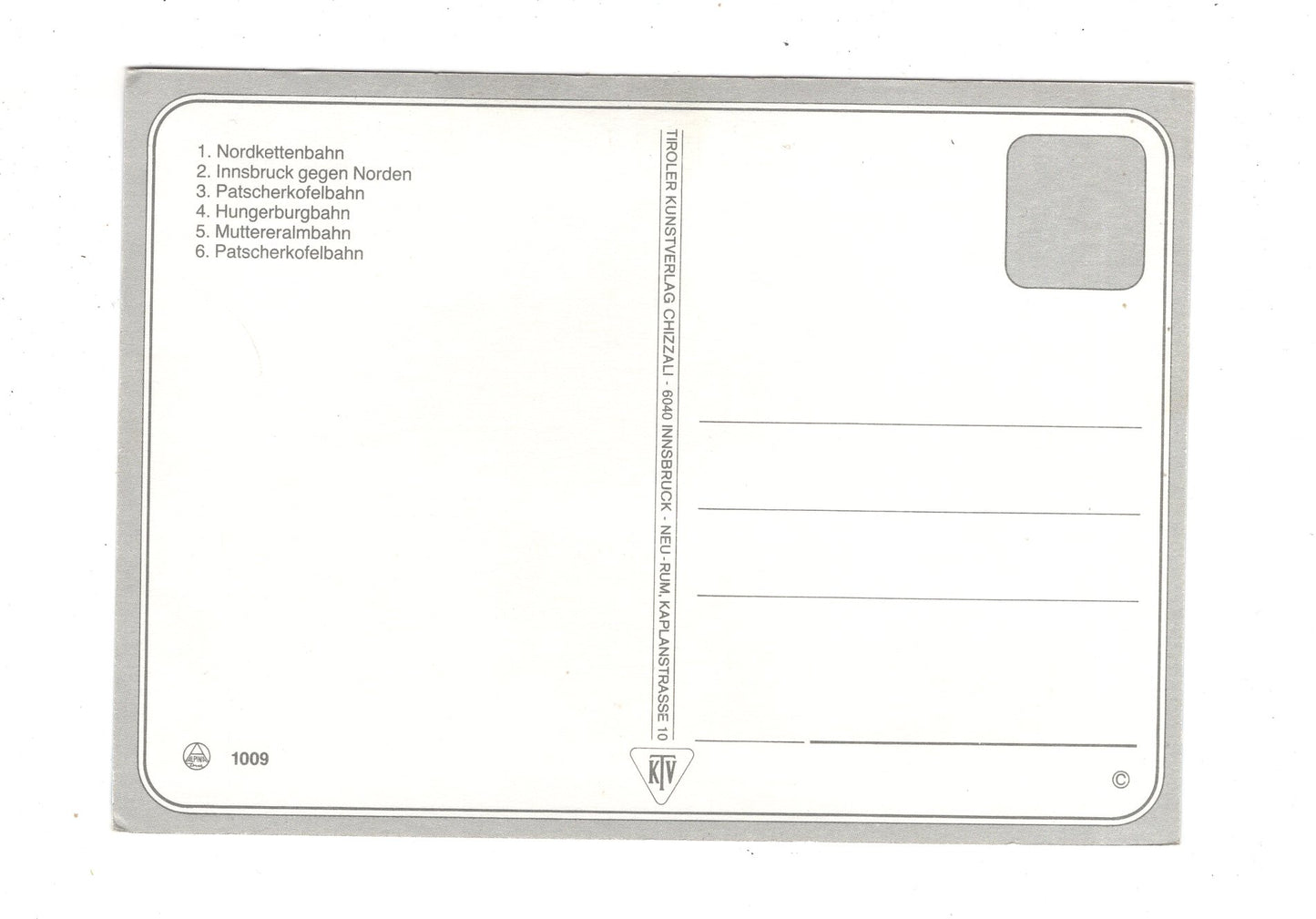 Ansichtskarte Innsbruck / Tirol / Österreich / N1-64