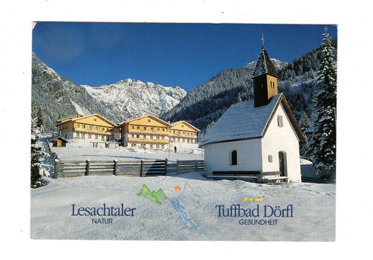 Ansichtskarte Lesachtaler Tuffbad Dörfl / St. Lorenzen / Österreich