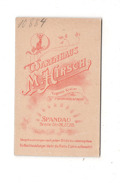 Fotografie Feiner Junge - Spandau 1890er / CDV M1-26