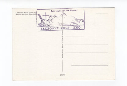 Ansichtskarte Latzfonser Kreutz / Wallfahrtsort mit Schutzhaus / Südtirol / Italien