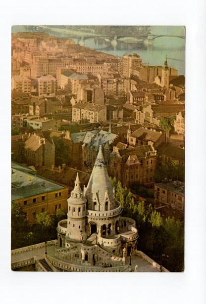 Ansichtskarte Budapest / Panorama aus der Matthias-Kirche / Ungarn