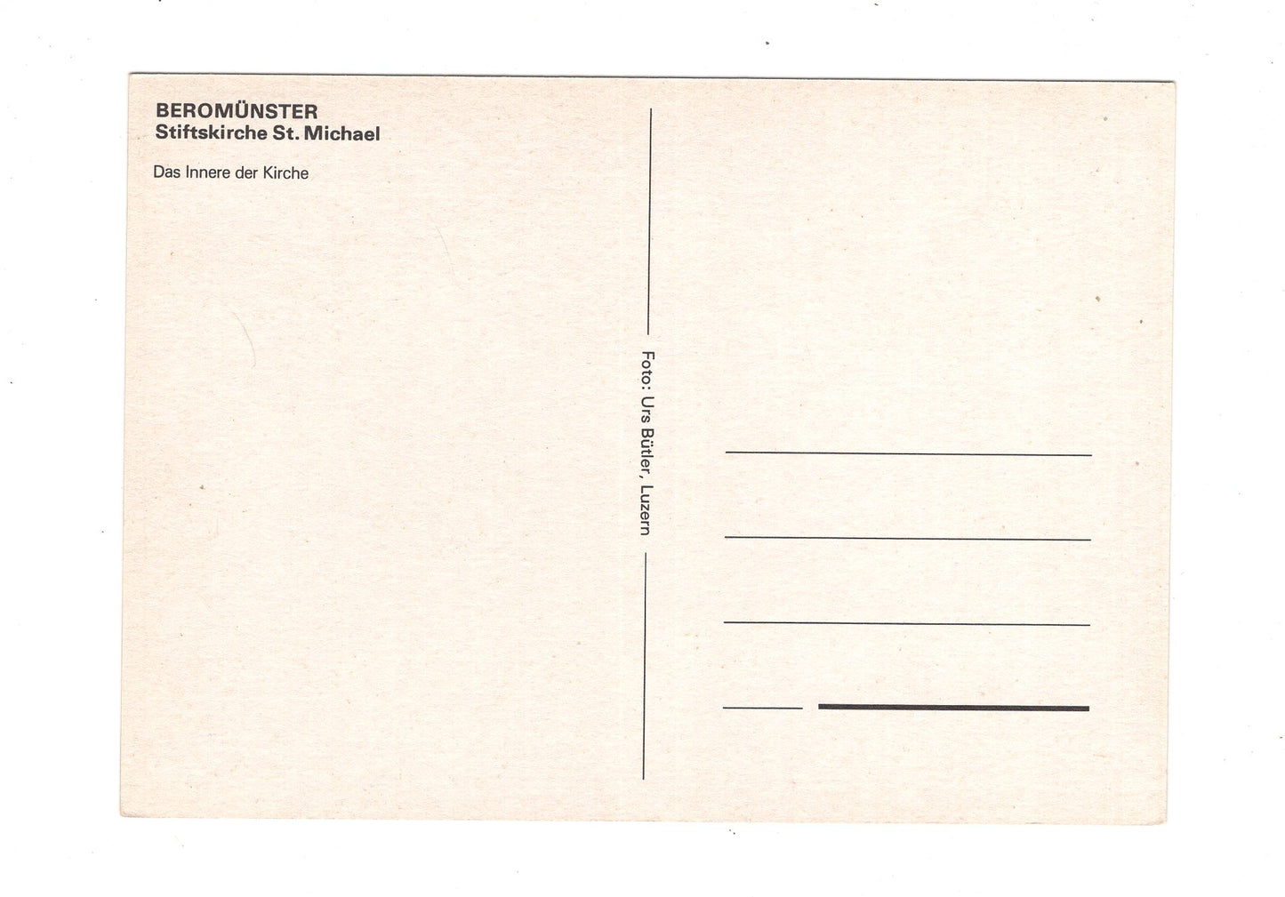 Ansichtskarte Beromünster / Stiftskirche St. Michael / Schweiz