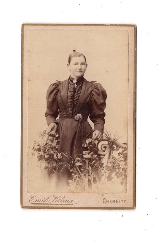 Fotografie Feine Dame - Chemnitz um 1890