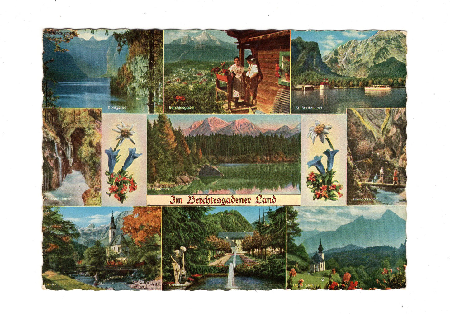 Ansichtskarte Berchtesgadener Land