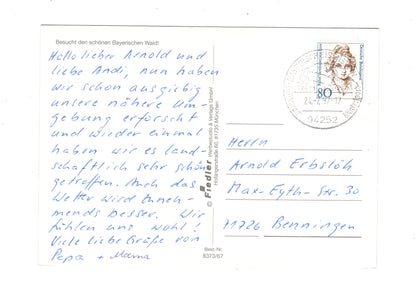 Ansichtskarte Orientierungskarte Rund um den Arber