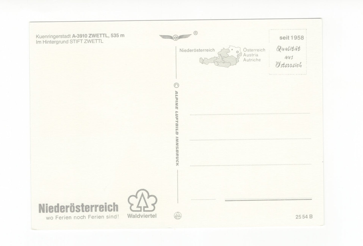 Ansichtskarte Zwettl im Waldviertel / Niederösterreich / Österreich