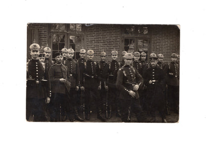 Ansichtskarte Soldaten mit Pickelhaube Regiment 76 - Lockstedter Lager 1914