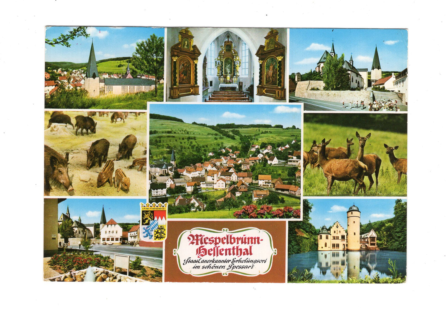 Ansichtskarte Mespelbrunn-Hellenthal im Spessart