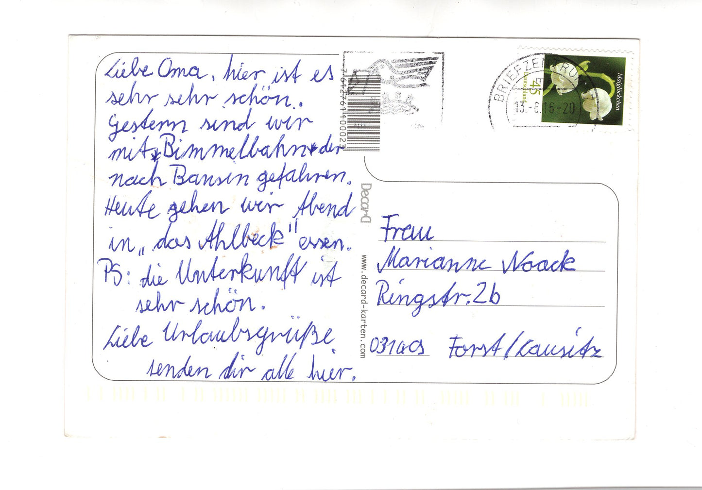 Ansichtskarte Insel Usedom