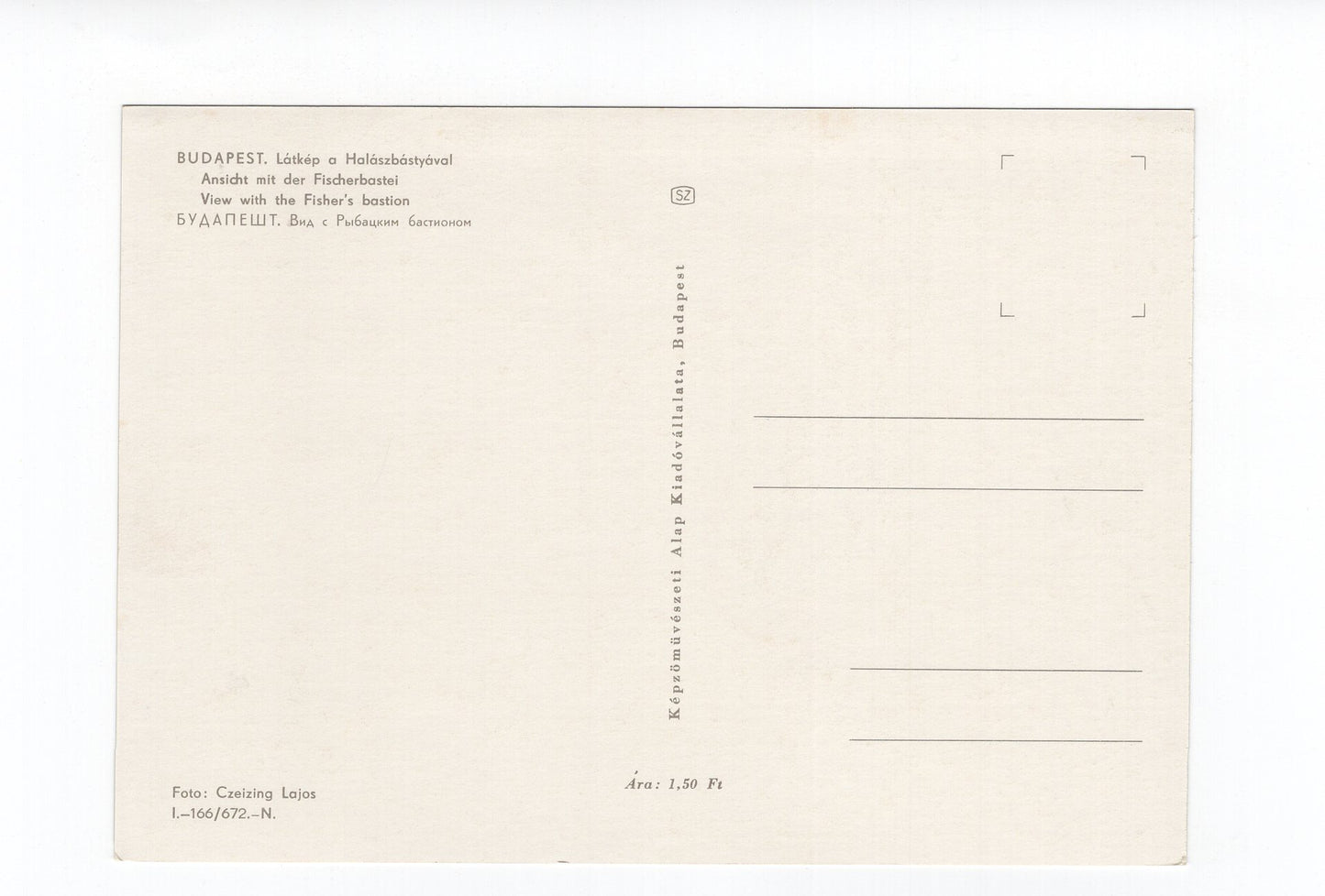 Ansichtskarte Budapest / Ansicht mit Fischerbastei / Ungarn