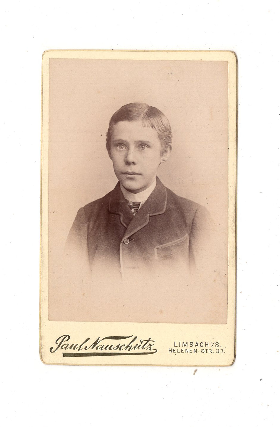 Fotografie Feiner Junge - Limbach um 1890 / CDV M1-26