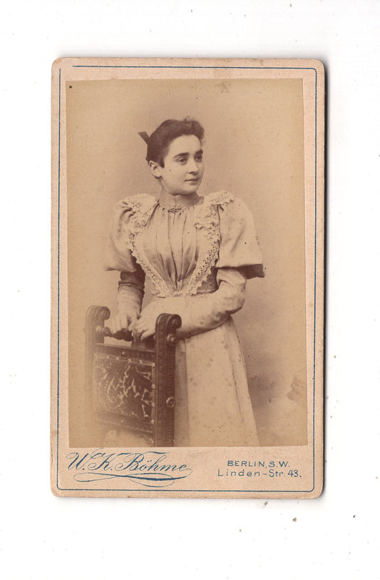 Fotografie Feine Dame / Anna Hasselmann - Berlin 1895