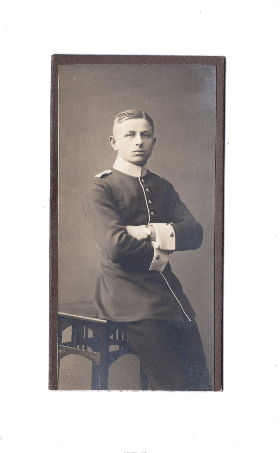 Fotografie Soldat / Soldatenportrait - unbekannter Ort 1910er