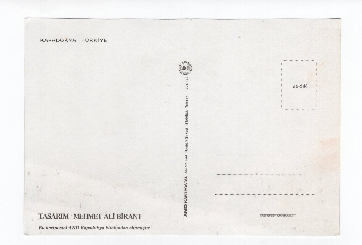 Ansichtskarte Kapadokya / Türkei