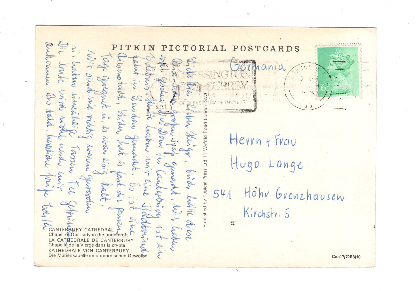 Ansichtskarte Canterbury Cathedral / England / M1-68