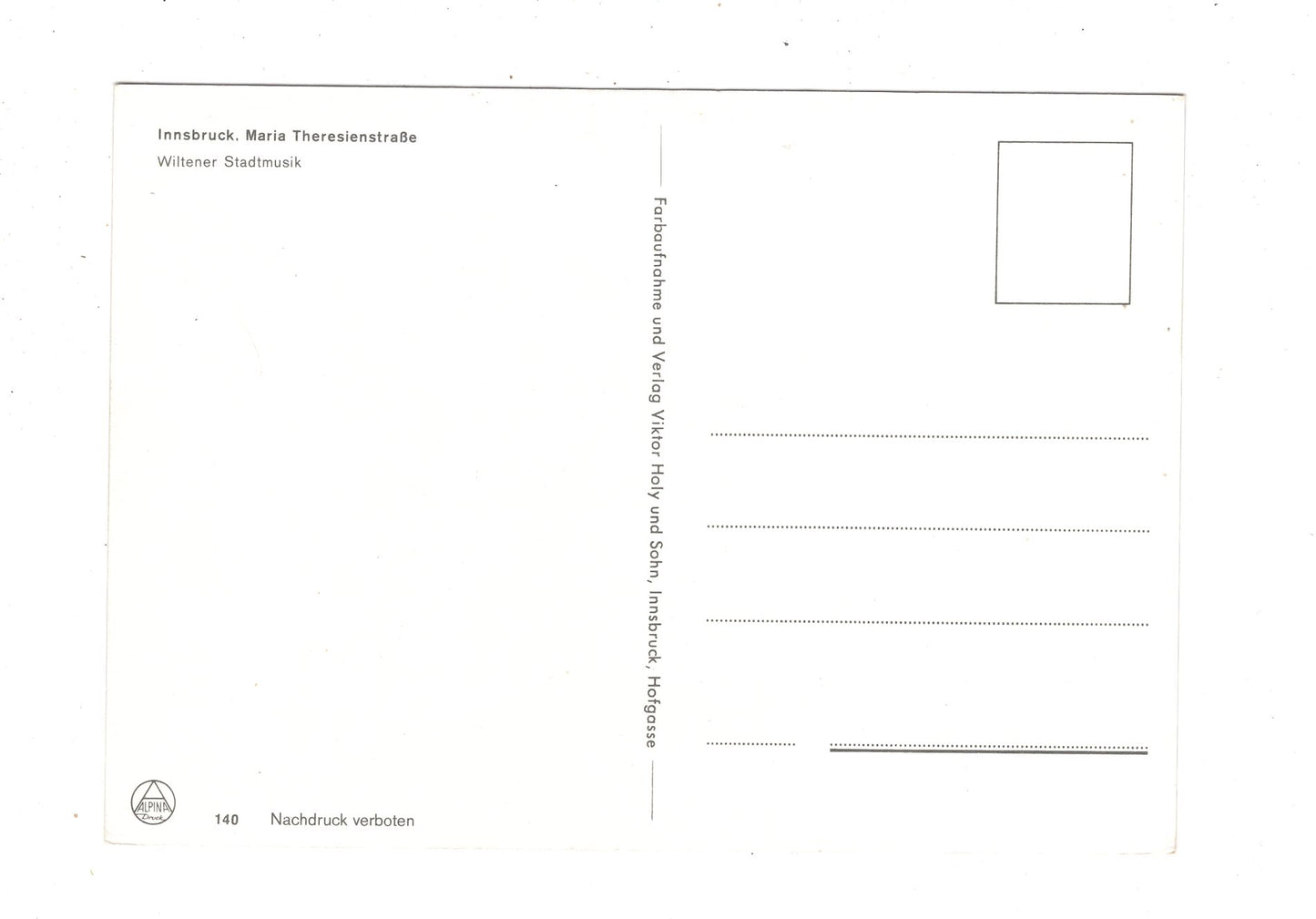 Ansichtskarte Innsbruck / Tirol / Maria-Theresien-Straße / Österreich / N1-64