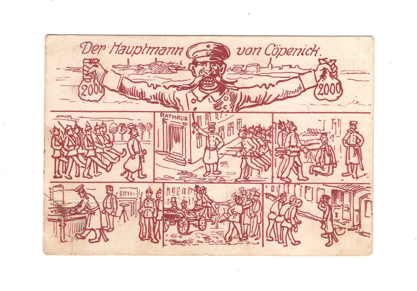 Ansichtskarte Der Hauptmann von Cöpenick - 1903
