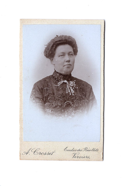 Fotografie Damenportrait - Verviers um 1900