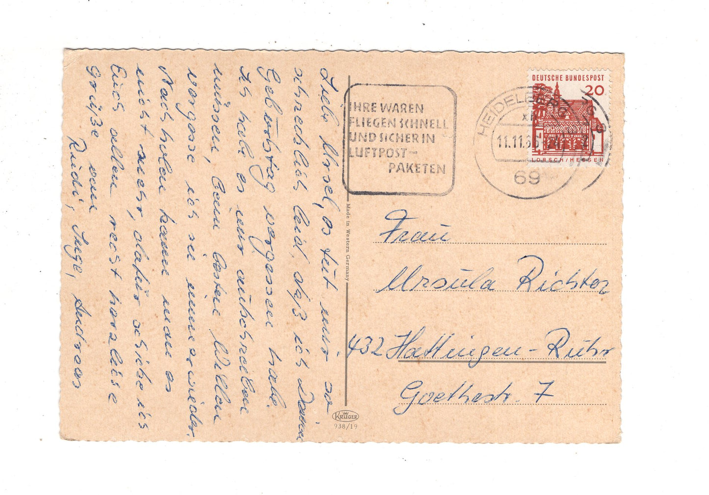 Ansichtskarte Heidelberg Souvenir / I1-67