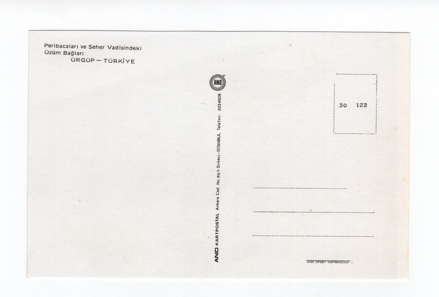 Ansichtskarte Ürgüp / Türkei