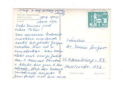 Ansichtskarte Klink / Kr. Waren / Müritz / Erholungsheim Herbert Warnke