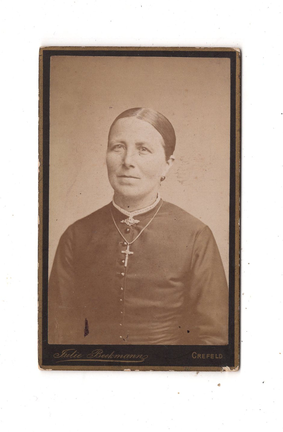 Fotografie Damenportrait - Krefeld 1880er / CDV N1-13