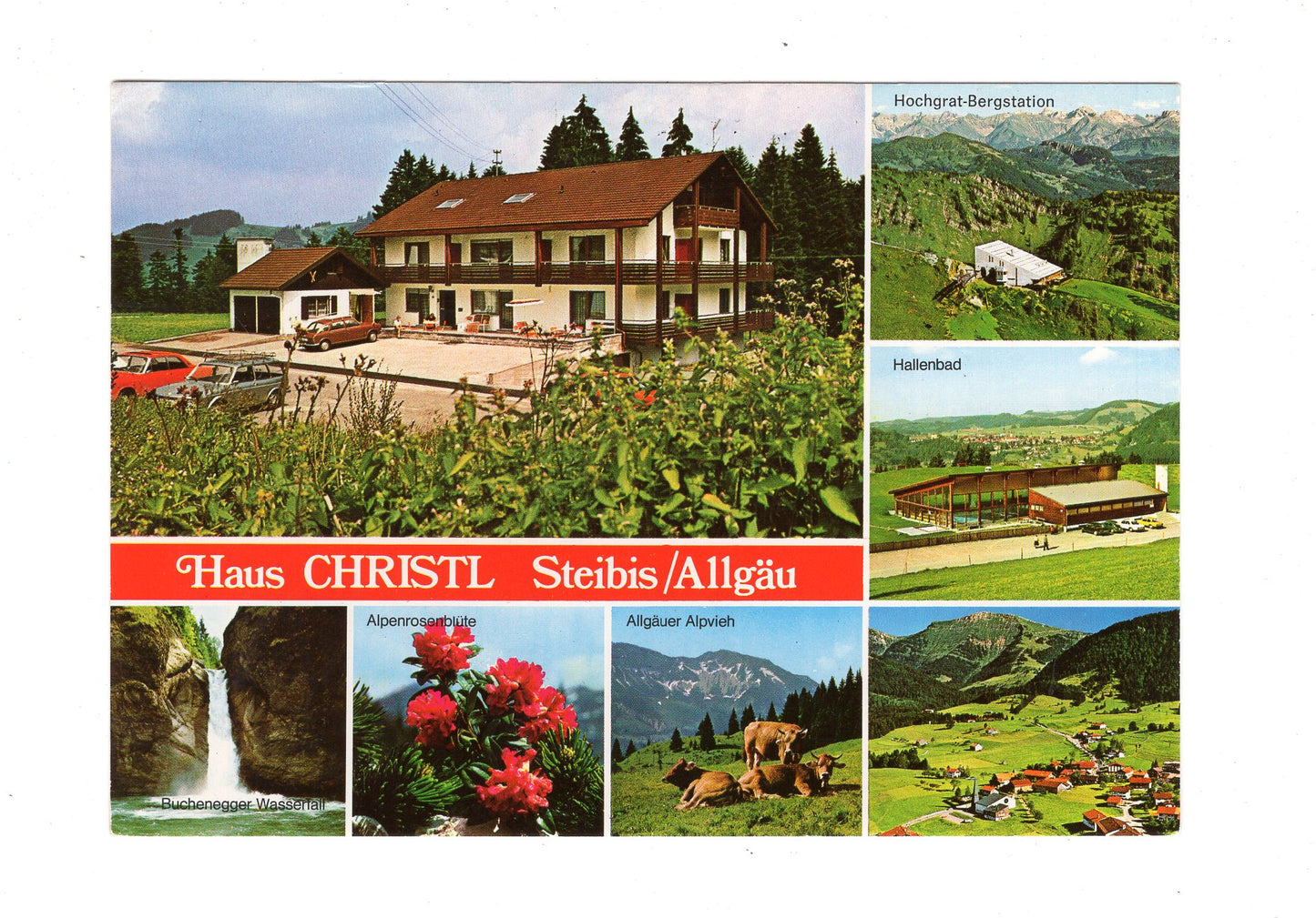 Ansichtskarte Haus Christl / Oberstaufen-Steibis im Allgäu / H1-55