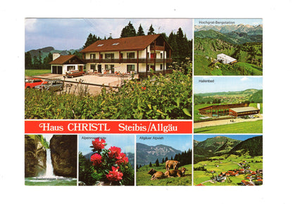 Ansichtskarte Haus Christl / Oberstaufen-Steibis im Allgäu / H1-55