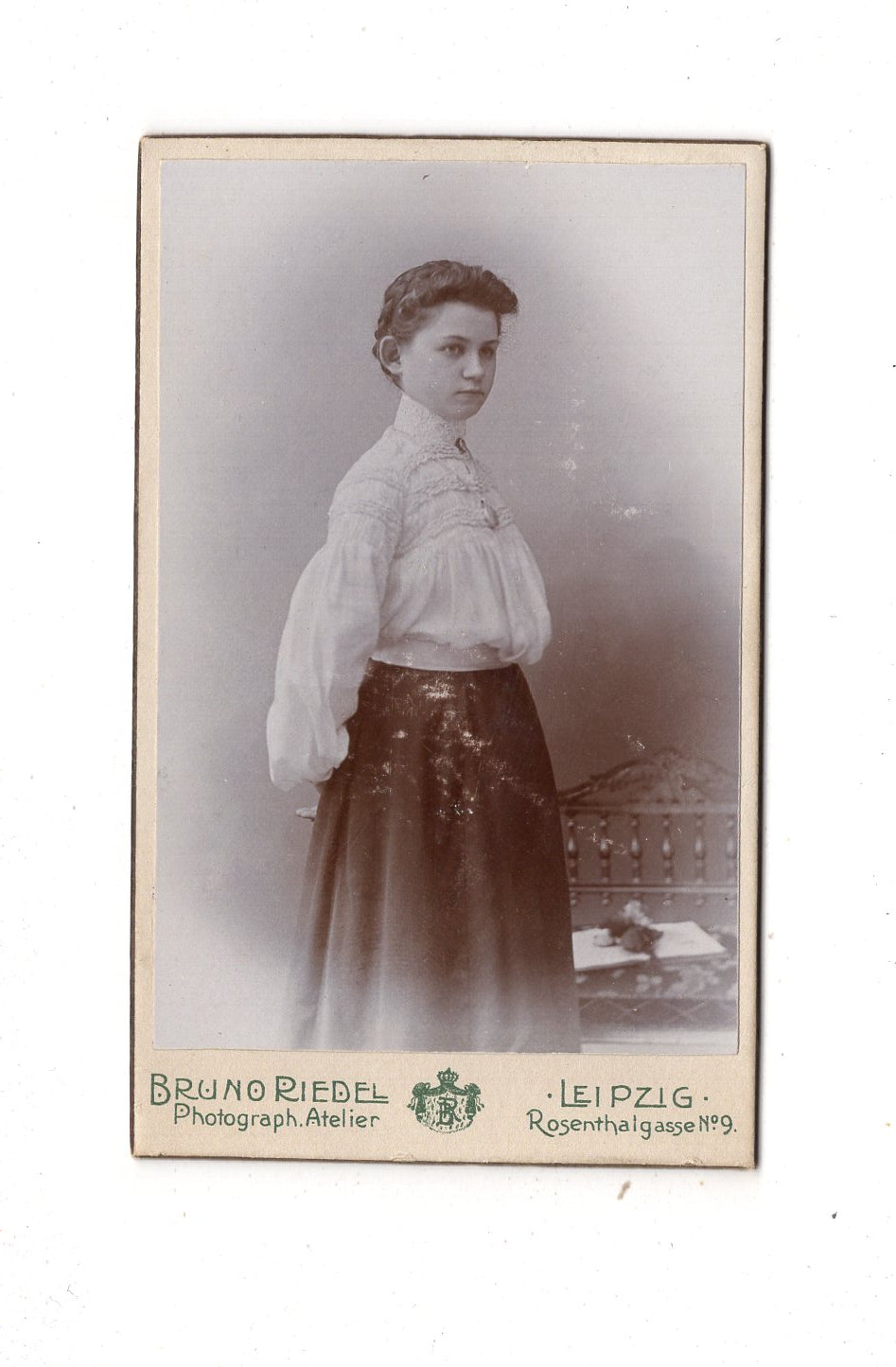 Fotografie Feines junges Mädchen - Leipzig 1904 / CDV D1-26