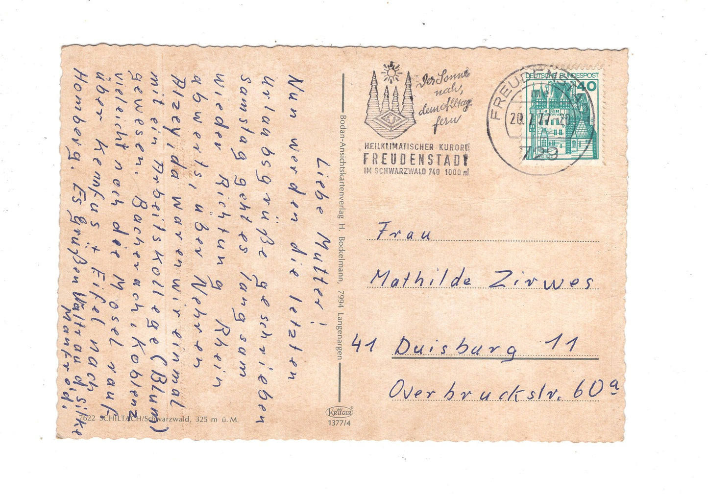 Ansichtskarte Schiltach / Schwarzwald / K1-58