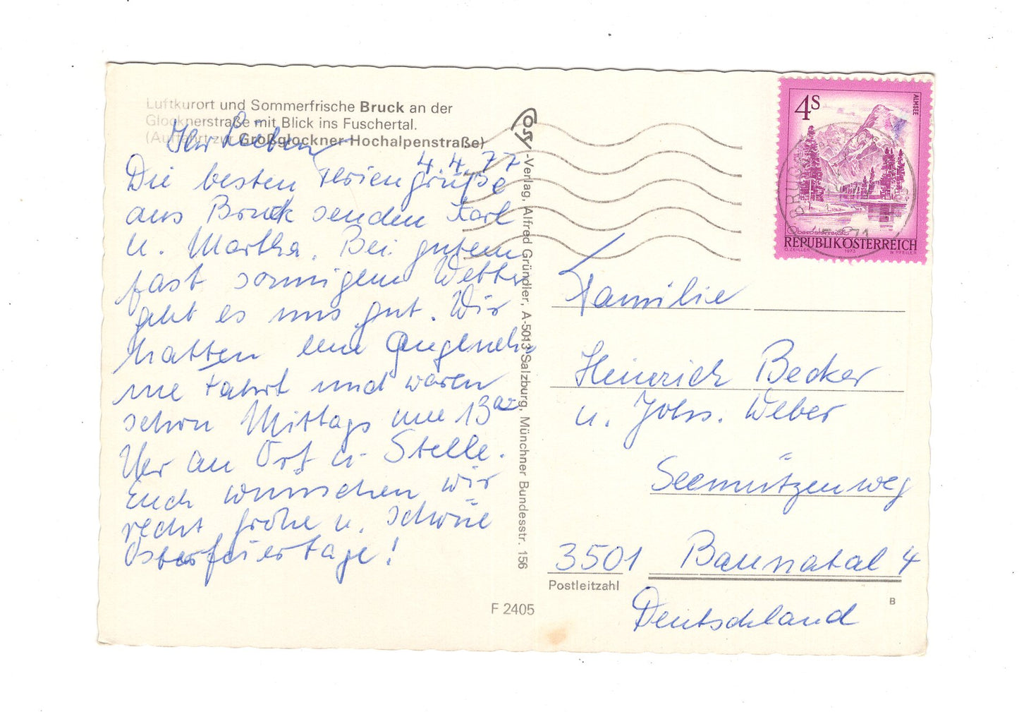 Ansichtskarte Bruck an der Glocknerstraße / Österreich