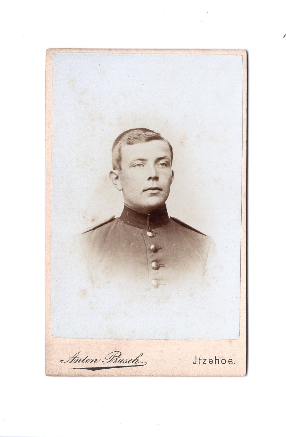 Fotografie Soldat / Soldatenportrait - Itzehoe 1890er