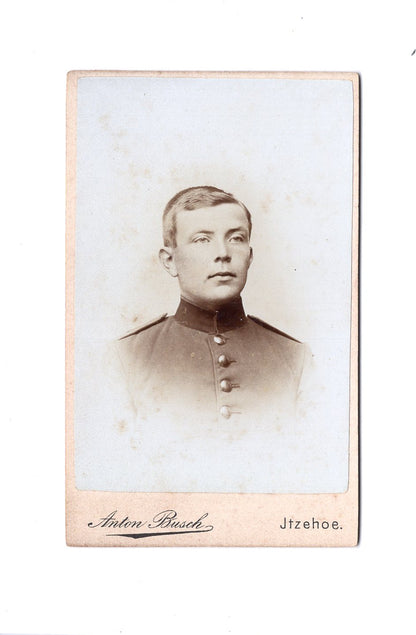 Fotografie Soldat / Soldatenportrait - Itzehoe 1890er