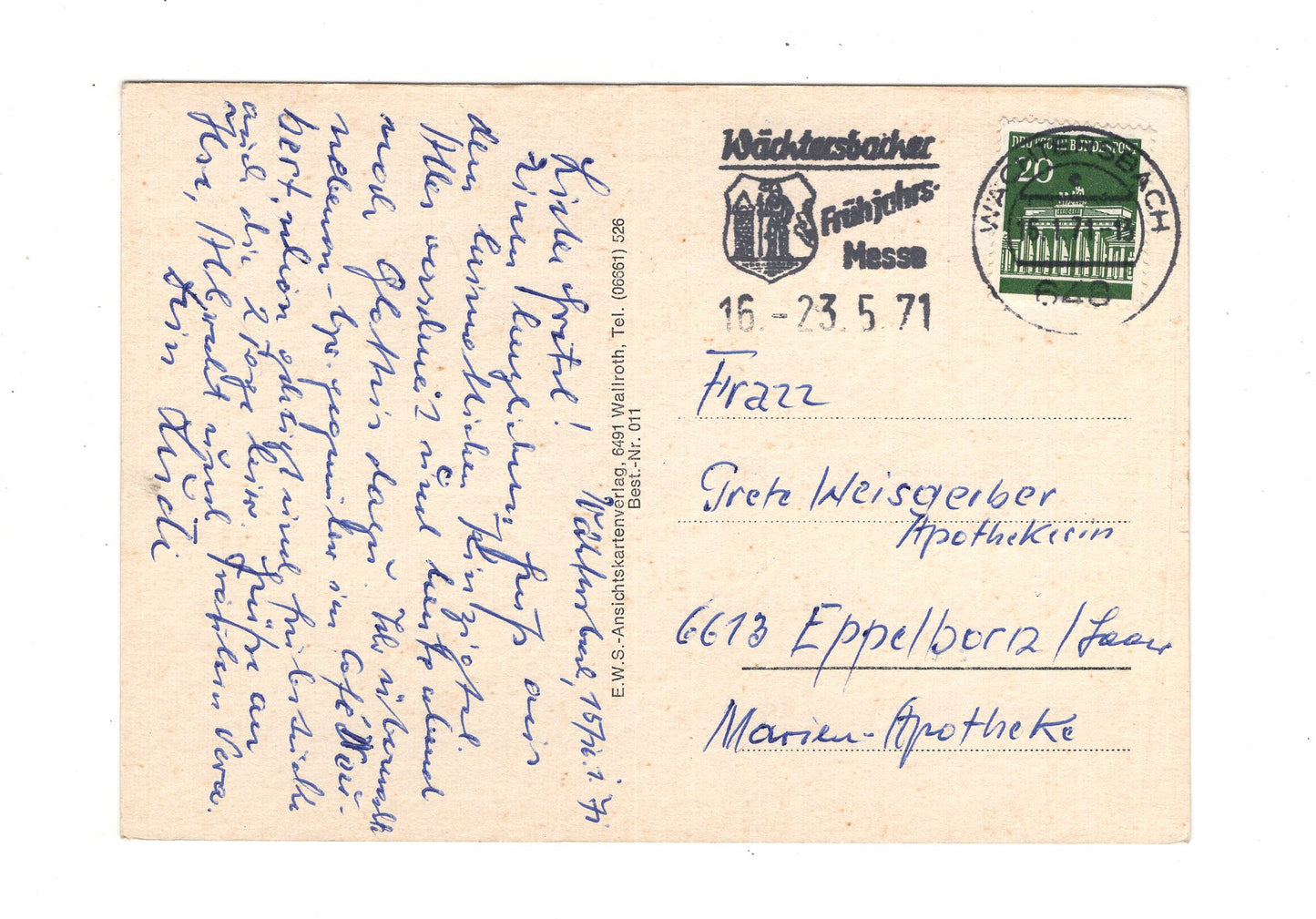 Ansichtskarte Kinzigtal / Hanau / Rückingen / Sterbfritz +++