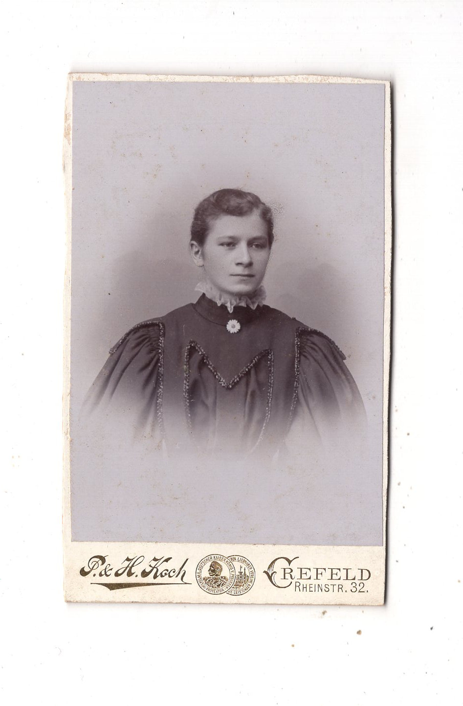 Fotografie Damenportrait - Krefeld 1890er / CDV N1-13