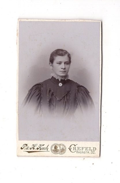 Fotografie Damenportrait - Krefeld 1890er / CDV N1-13
