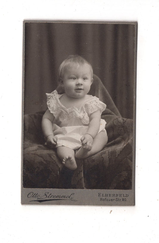 Fotografie Schönes Kinderbild / Baby - Elberfeld um 1910 / CDV N1-09