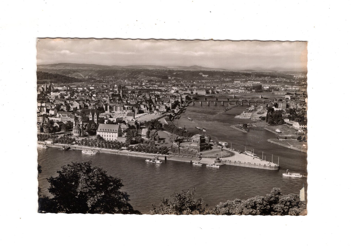 Ansichtskarte Koblenz an Rhein und Mosel / Deutsches Eck / M1-63