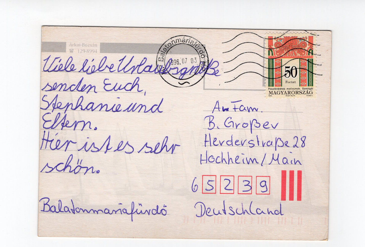 Ansichtskarte Balaton Plattensee / Ungarn