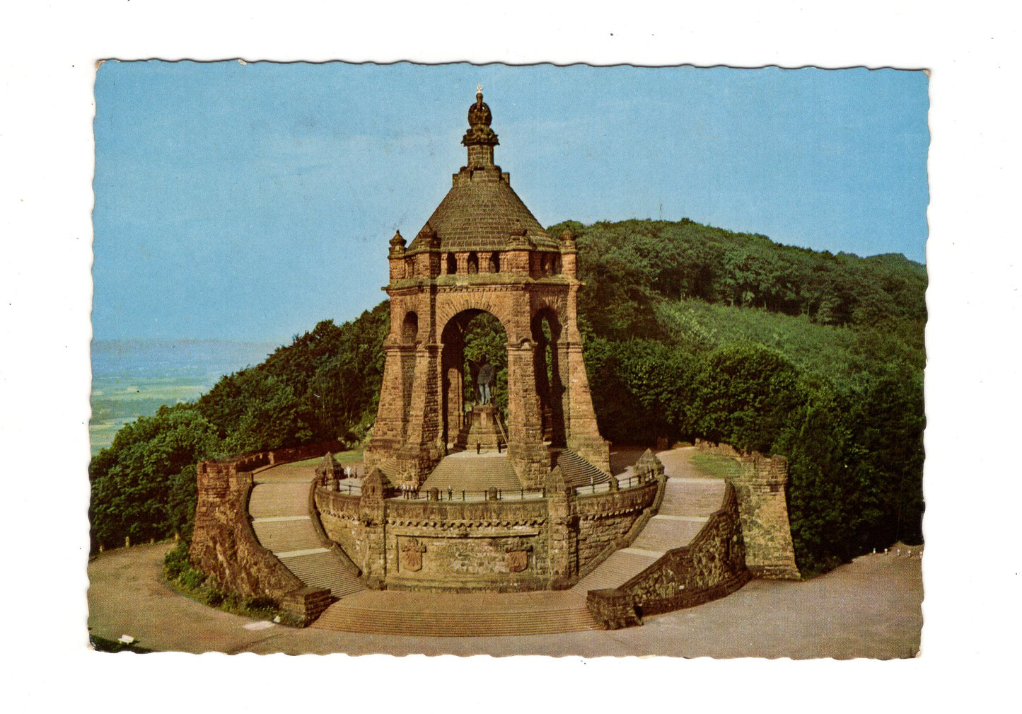 Ansichtskarte Porta Westfalica / Kaiser-Wilhelm-Denkmal