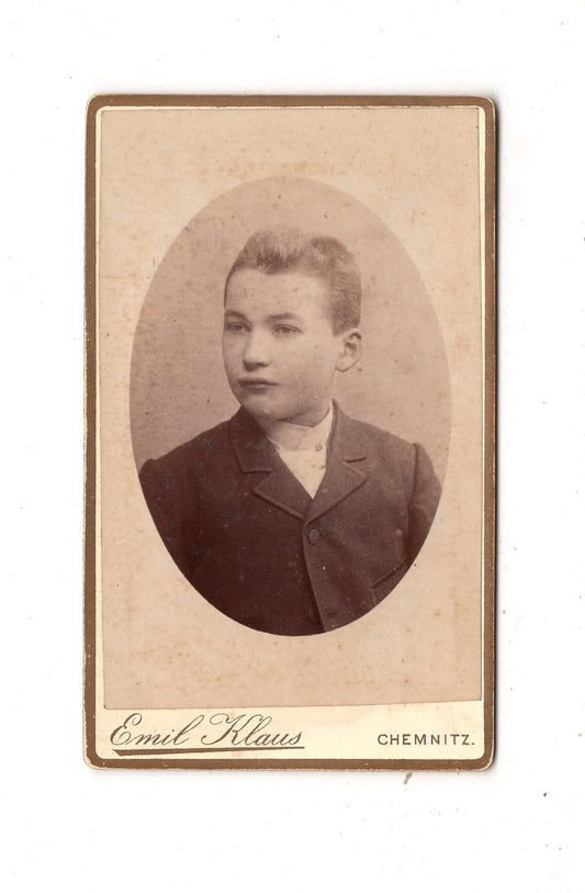 Fotografie Feiner Junge - Chemnitz 1880er / CDV M1-26