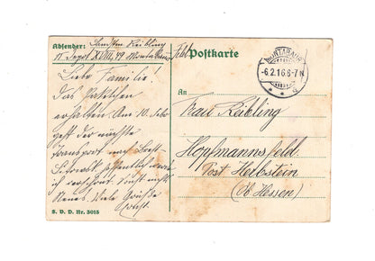 Ansichtskarte / Feldpost / Patriotische Karte - Montabaur 1916