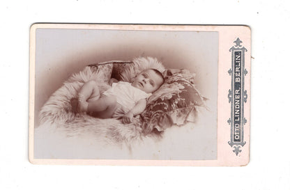 Fotografie Schönes Kinderbild / Baby - Berlin 1898 / CDV N1-09