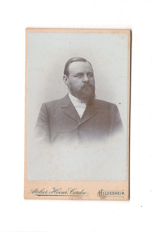 Fotografie Herrenportrait - Hildesheim 1890er / CDV C1-21