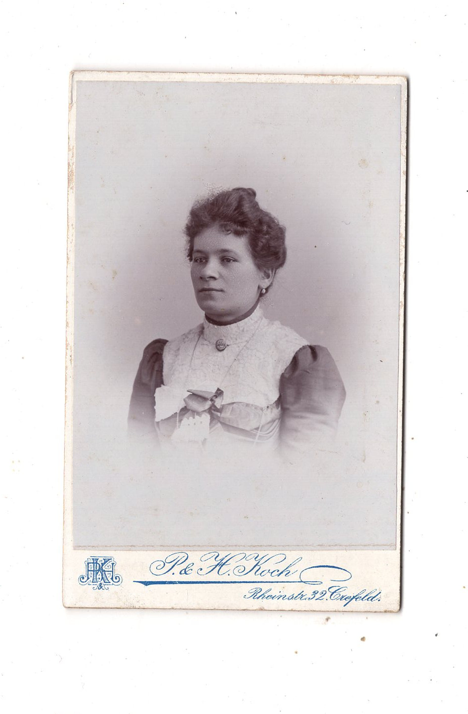 Fotografie Damenportrait - Krefeld um 1900 / CDV N1-13