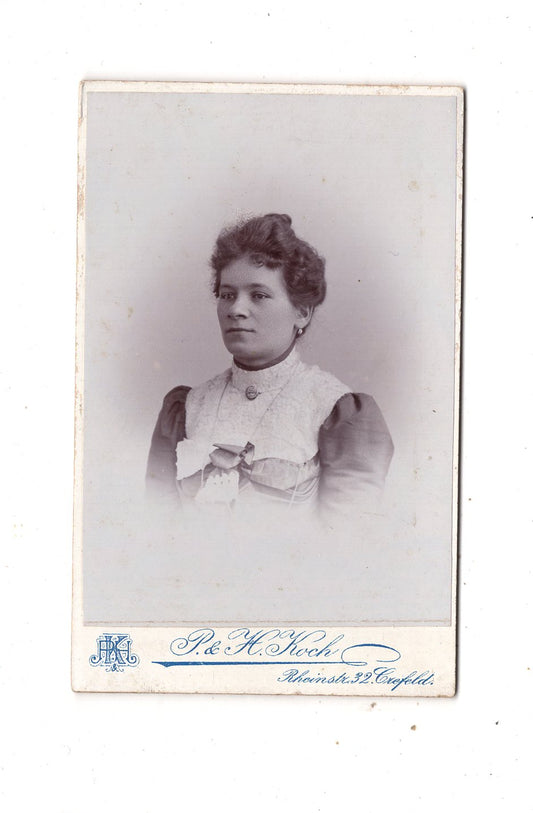 Fotografie Damenportrait - Krefeld um 1900 / CDV N1-13