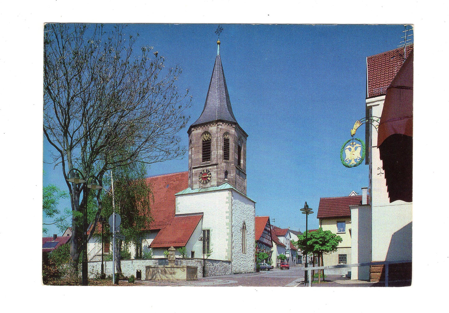 Ansichtskarte Waiblingen-Neustadt / Ortskern Unterdorf